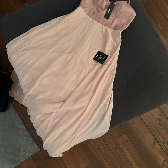 Prom dress two shades of dusty pink never worn with tags - Picture 2 of 5